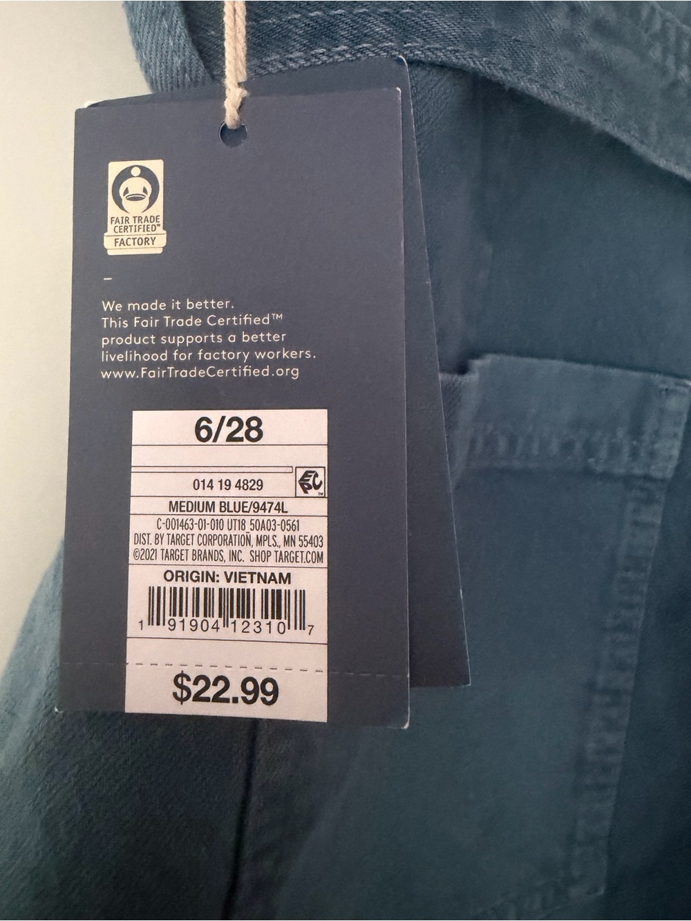 Universal Thread High-Rise Paperbag Tie-Waist Women’s Shorts - Blue 6/28 - nwt - Picture 4 of 6